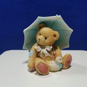 Cherished Teddies Alan Showers of Friendship Figurine April Bear Enesco 914789